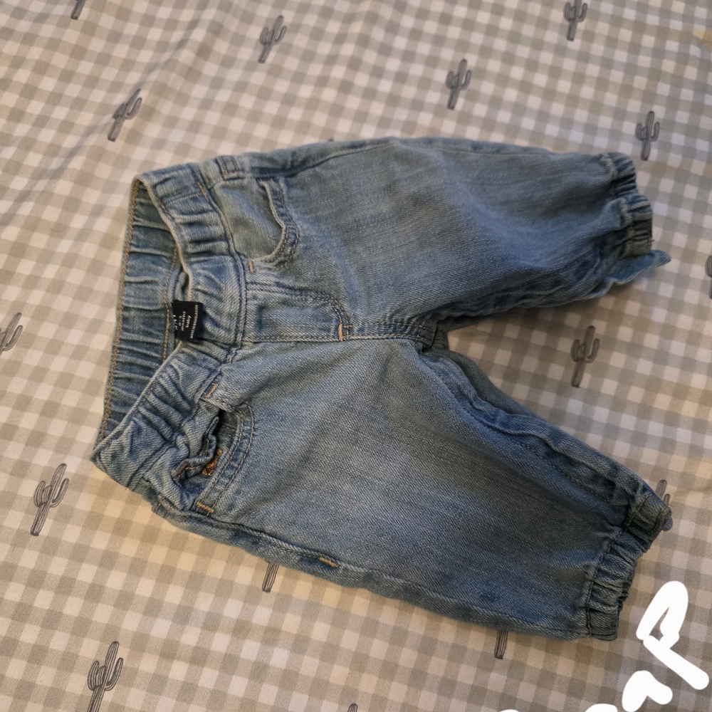 GAP Light Blue Elastic Waist Kids Denim Joggers